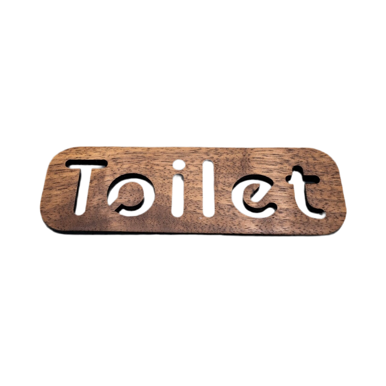 Wooden Toilet Signage (4” by 7.5”)
