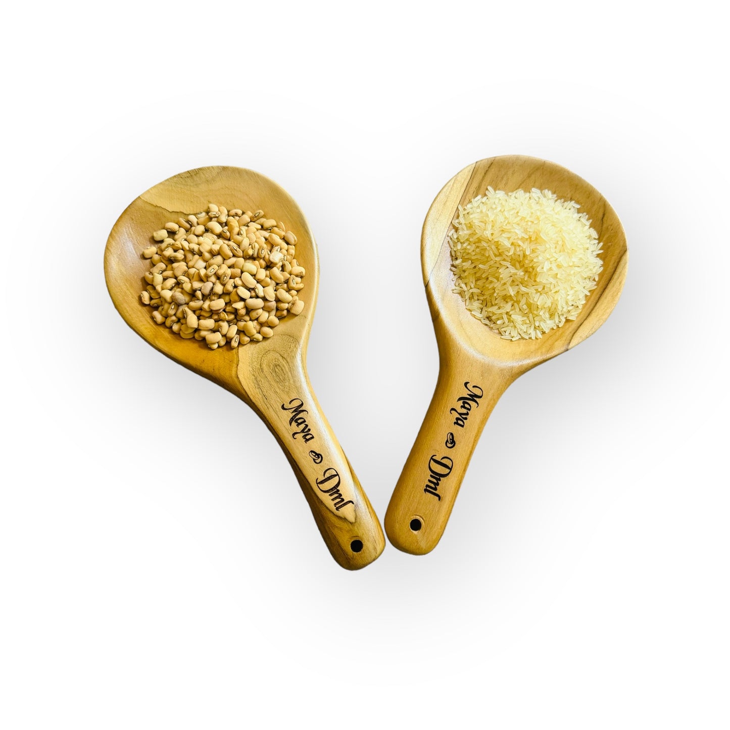 Personalised Teak Wooden Serving Spoon