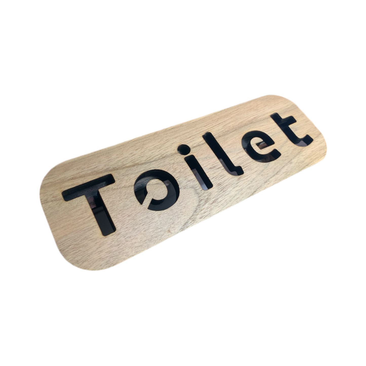 Wooden Toilet Signage (4” by 7.5”)