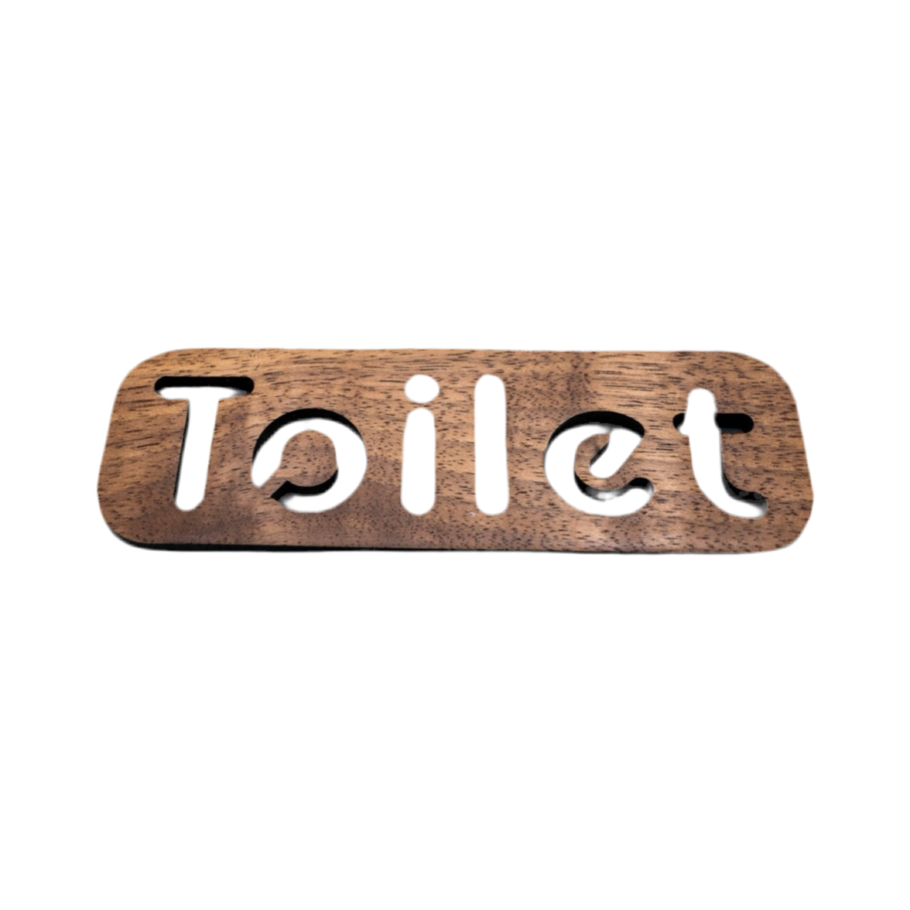 Wooden Toilet Signage (4” by 7.5”)