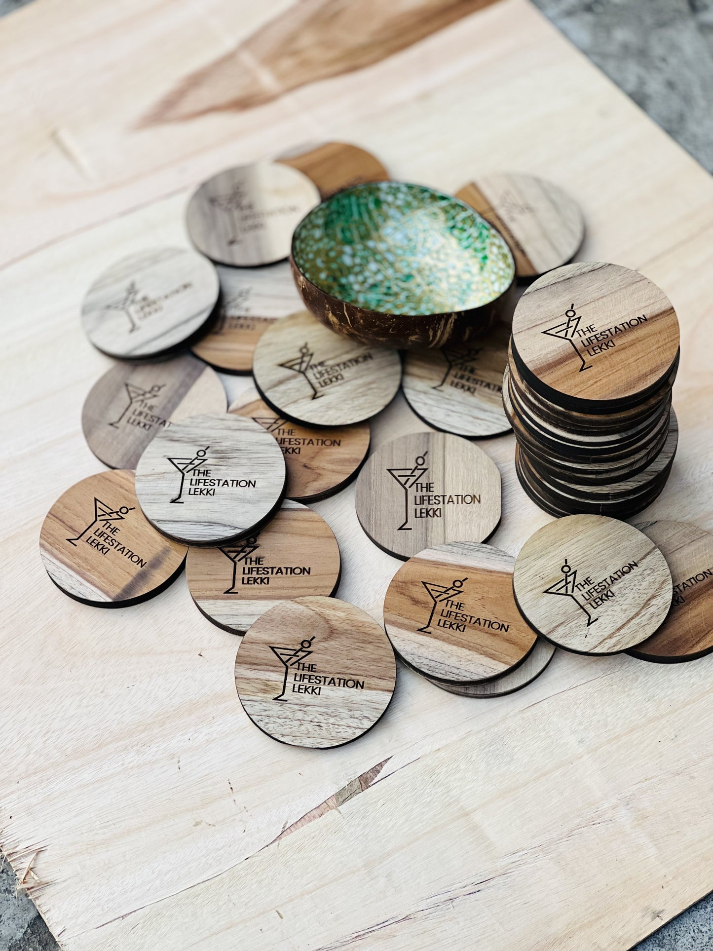 Personalised  CoasterI Wood Coasters Sets| Handmade Coasters | Hard Wood |  Wooden coasters set with holder | Gift Ideas for Weddings