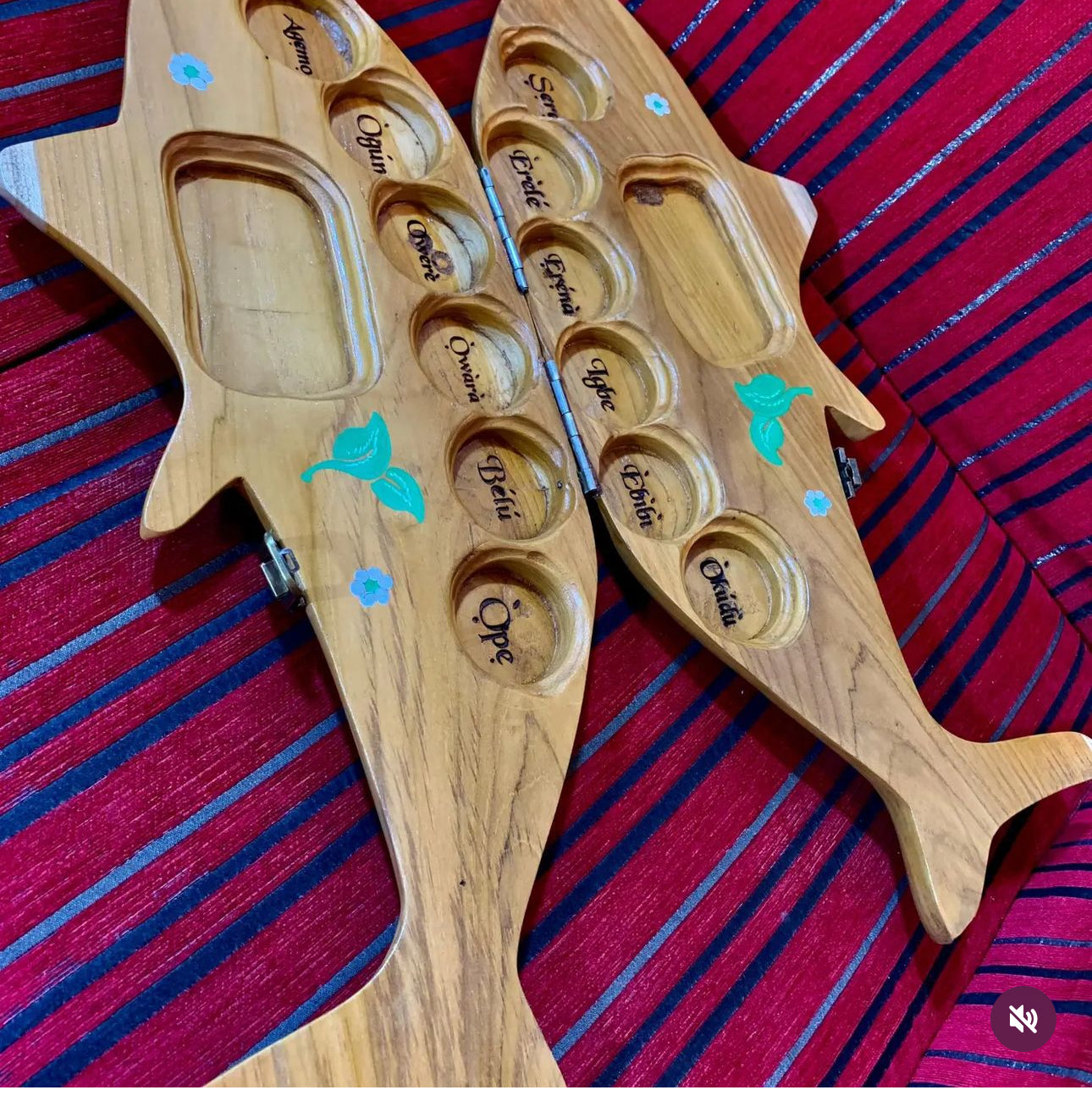 Handcrafted Ayo (Oware) Board Game – A Timeless African Strategy Game!